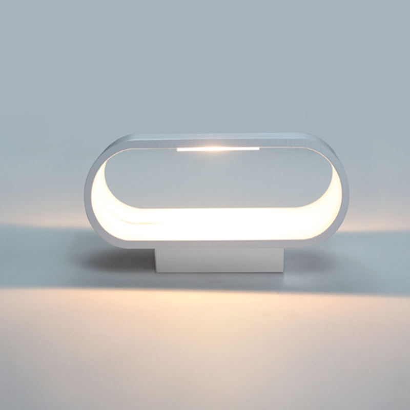 Nuevo blanco aluminio 5W RGB lámpara de pared arriba y abajo interior Wandlamp Diy Color con controlador lámpara de pared interior RGB lámpara de pared