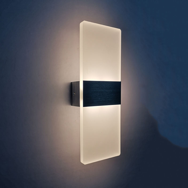 Aplique de pared acrílico de 6w, teclas de Piano, luz de pared para sala de estar, baño, dormitorio, luminaria, luz nocturna de 85-265V
