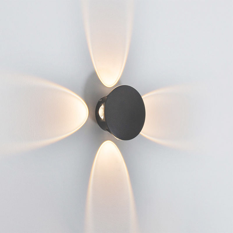 Nuevo aplique de pared led moderno minimalista al aire libre sala de estar americana a prueba de humedad lámpara de pared impermeable