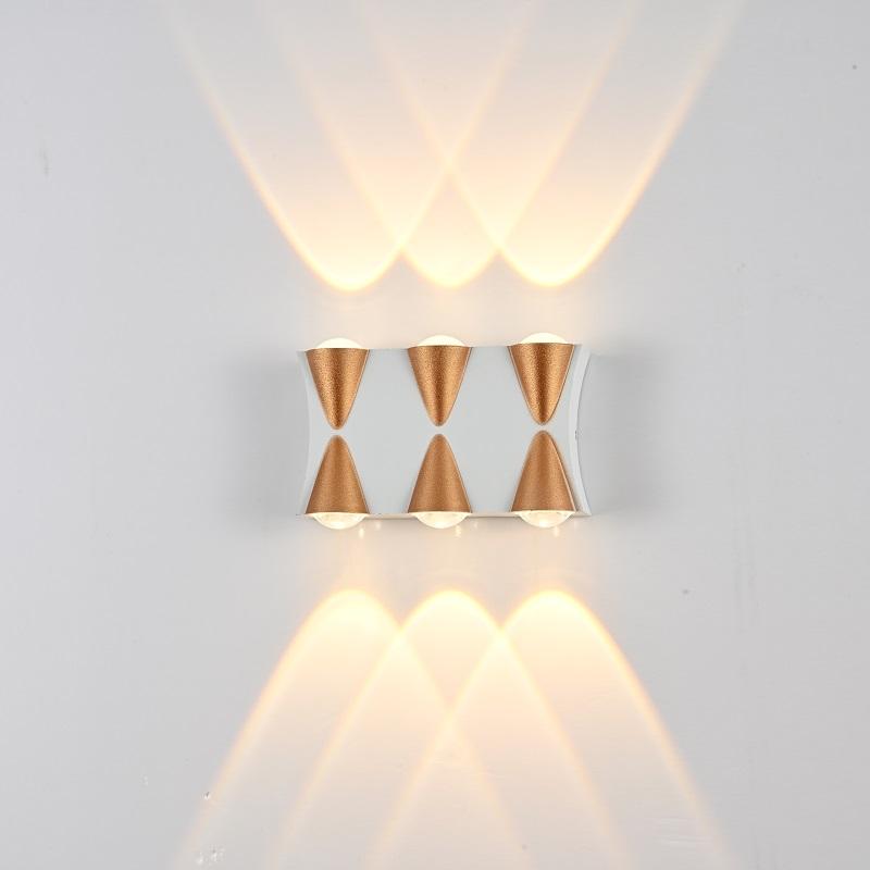 Lámpara de pared de jardín impermeable IP65 LED Lámpara de pared LED interior y exterior decorativa