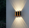 Lámparas de pared de vidrio para jardín, accesorio de iluminación Exterior para exteriores, Retro IP65, LED impermeable para casa, porche, pasillo, puerta de entrada y Patio