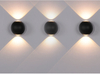 6W Luz impermeable 2023 NUEVAS luces de bola Lámparas de pared LED para exteriores Lámpara de pared impermeable redonda Lámpara de pared arriba y abajo