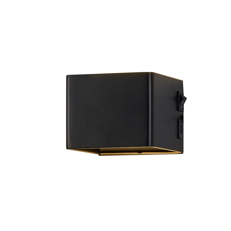 Luces de pared recargables por USB, iluminación con Sensor de movimiento interior para el hogar, lámpara de noche para dormitorio, pasillo, escalera, luces decorativas, lámpara de pared