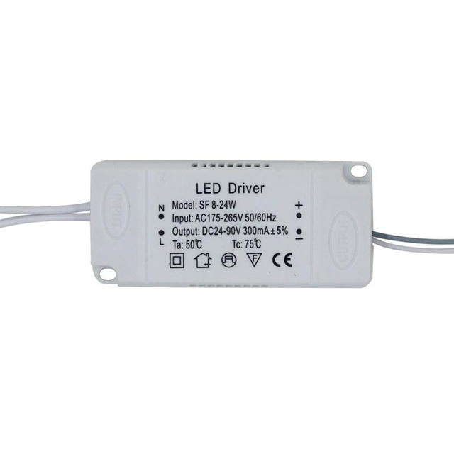 Entrada de controlador LED de 8-120W AC175-265V Transformador de iluminación sin aislamiento Adaptador de fuente de alimentación de unidad de luminaria
