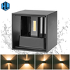 Ajustable Ip65 High Lumen 12W Cube Up And Down Led Lámpara de pared LED para exteriores