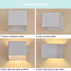 Aplique de pared moderno de 5W AC85-265V para escaleras, pasillo, aplique de iluminación de pared con control remoto Rgb