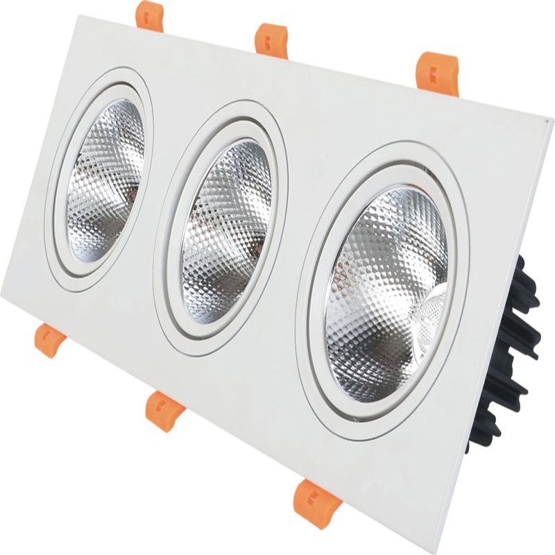 Foco empotrable LED de doble cabezal Foco empotrable de techo Foco empotrable 10W 14W 20W 24W