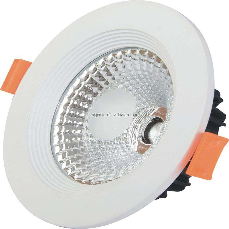 Downlight LED Temperatura de tres colores COB Foco de techo Luces empotradas Downlight LED regulable Bombilla LED Dormitorio Cocina Techo interior Luces empotradas