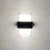 10 * 2W Accesorios de iluminación Montado en la pared 2.4G Luz de pared LED Temperatura de tres colores con control remoto Lámpara de pared impermeable de acrílico