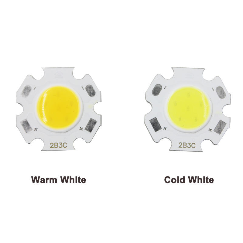 3W COB LED Chip 11mm Plum Blossom Forma LED Lámpara Bombilla para proyector Luz de techo