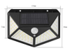 La mejor escalera de jardín para patio trasero al aire libre a prueba de agua IP67 energía Solar 4 lados iluminación lámpara de pared LED Sensor de movimiento luz Solar Led
