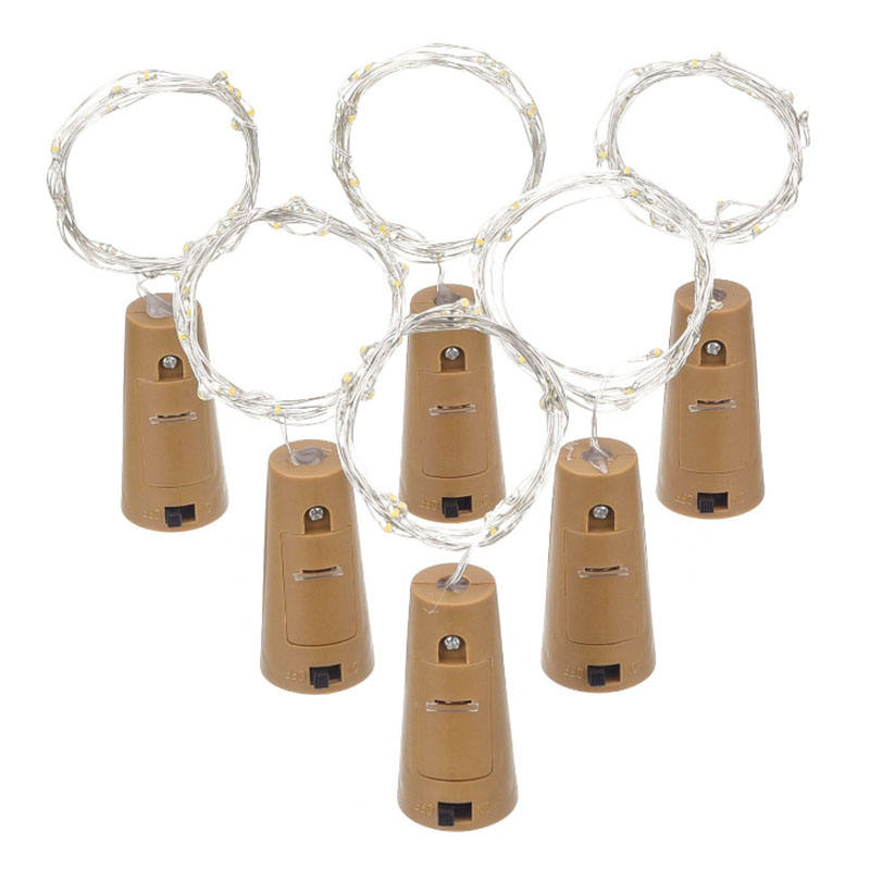 Novedad 2M 20leds LED cobre Hada noche luz impermeable guirnalda lámpara para jardín Navidad boda fiesta decoración iluminación