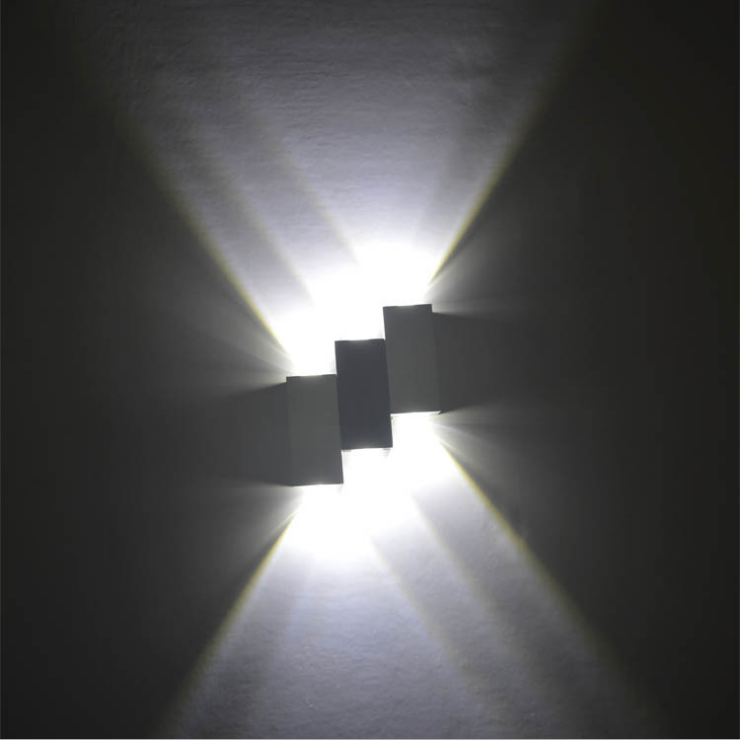 Lámpara de pared LED Arriba y abajo Escalera Aplique de pared Suministro de fábrica 6W Luces de pared interiores de aluminio Fabricación ILUMINACIÓN decorativa