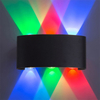 Precio de fábrica barato Ip65 impermeable pared luz negro Led lámpara baño aplique para 100% seguridad