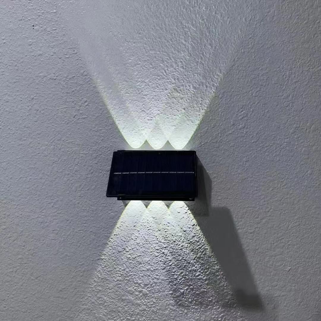 Exterior Solar Powered Wall Control remoto Farola Lámparas solares Dark Sensation Porch Street Garage Garden 3 modos de movimiento
