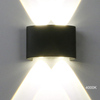 Lámpara de pared impermeable para exteriores de 8W, lámpara de pared moderna de aluminio COB para jardín
