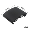 Negro 4W Oval Led Lámpara de pared Impermeable Al aire libre Jardín Porche Aplique Iluminación
