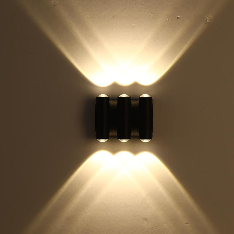 Lámpara de pared moderna IP65 Iluminación exterior Interior Impermeable 8W Lámpara de pared LED Sala de estar Pasillo Parque Paisaje Jardín Luz