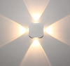 Lámpara de pared LED de 4W para exteriores Lámpara de pared LED para jardín con aplique de pared de aluminio hacia arriba y hacia abajo