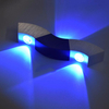 Lightess 3W LED luces de pared interior arriba y abajo lámpara de pared de aluminio lámpara de pasillo iluminación de pared plata blanco frío