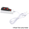 Cable de 1,5 m, accesorio de 2/4 pines, probador de enchufe blanco de la UE, interruptor adaptador de lámpara LED de alta calidad para tira de luz de lámpara de Chip de controlador Led