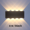 Lámpara de pared arriba y abajo 6W impermeable al aire libre jardín porche aplique iluminación estar en gran demanda gran oferta sin batería montado en la pared