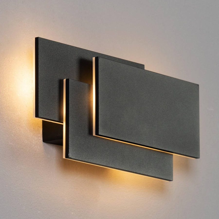 Nueva luz de pared led de hotel moderna de 12 W para dormitorio, sala de estar, mesita de noche, decoración interior, tocador moderno negro, se vende bien electrónico