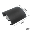 Hagood 2W Led lámpara de pared impermeable al aire libre jardín porche Sconce iluminación con precio de fábrica Wandlampe