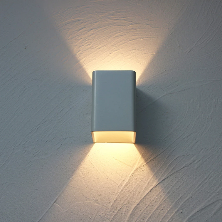 5W AC85-265V Aluminio moderno Art Deco RGB Diseño simple Accesorio de iluminación Luz de noche Dormitorio Luz nocturna