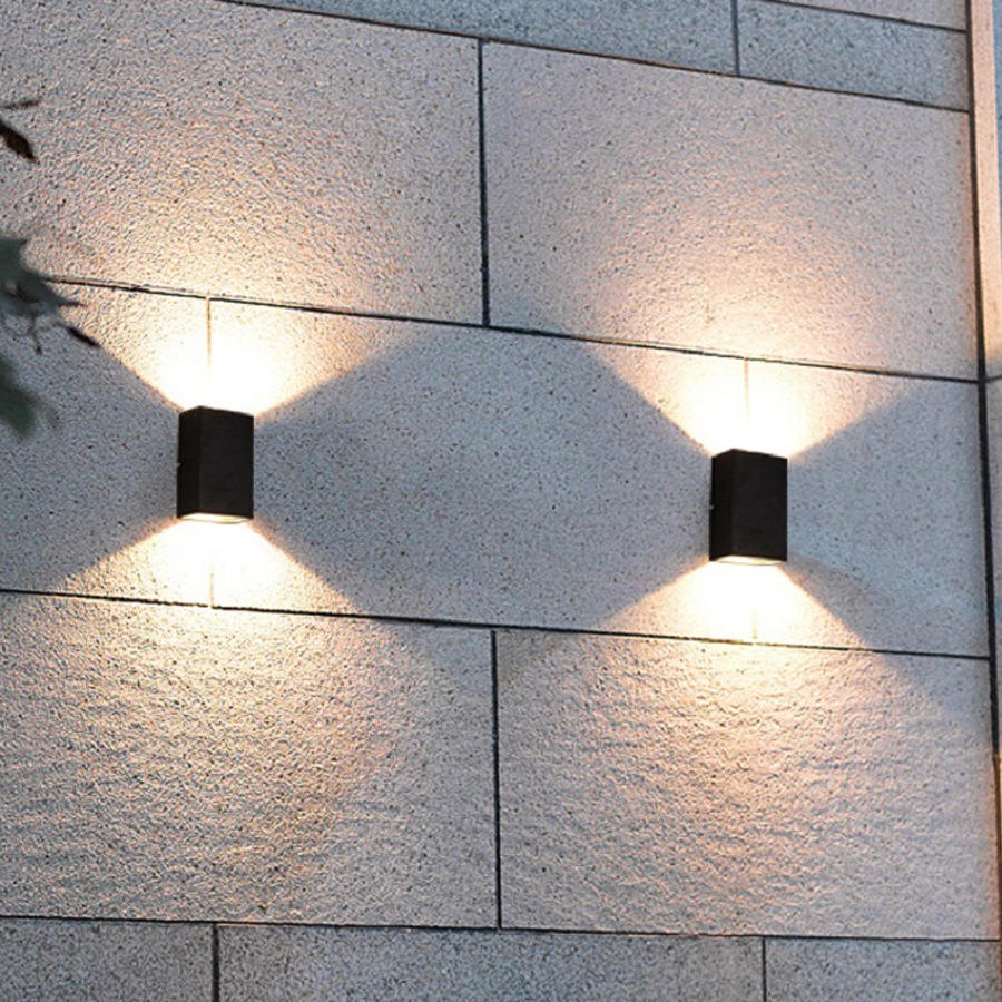 Arriba y abajo COB Lámparas de pared LED modernas 10W Iluminación exterior interior Aplique de pared impermeable montado en la pared