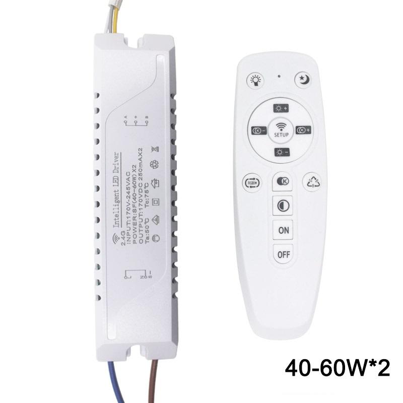 Controlador de plástico de seguridad WIFI de 2,4G, 15-24W, conexión Bluetooth, transformador de potencia de iluminación, AC100-240VLED, accesorio de iluminación de techo