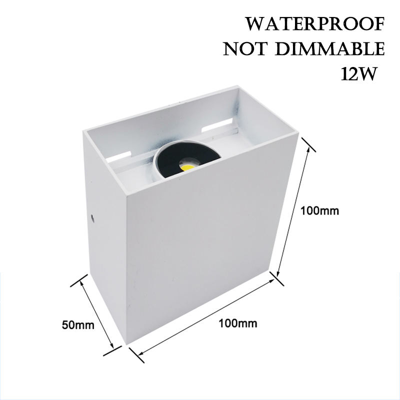 Lámpara de pared LED Ip65, lámpara de pared de aluminio resistente al agua COB Industrial para decoración de jardín