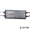 Controlador de luz LED resistente al agua IP65 de 1-12W, AC85-265V, DC3-43V, adaptador de fuente de alimentación de transformador LED para lámpara/Chips Led para exteriores