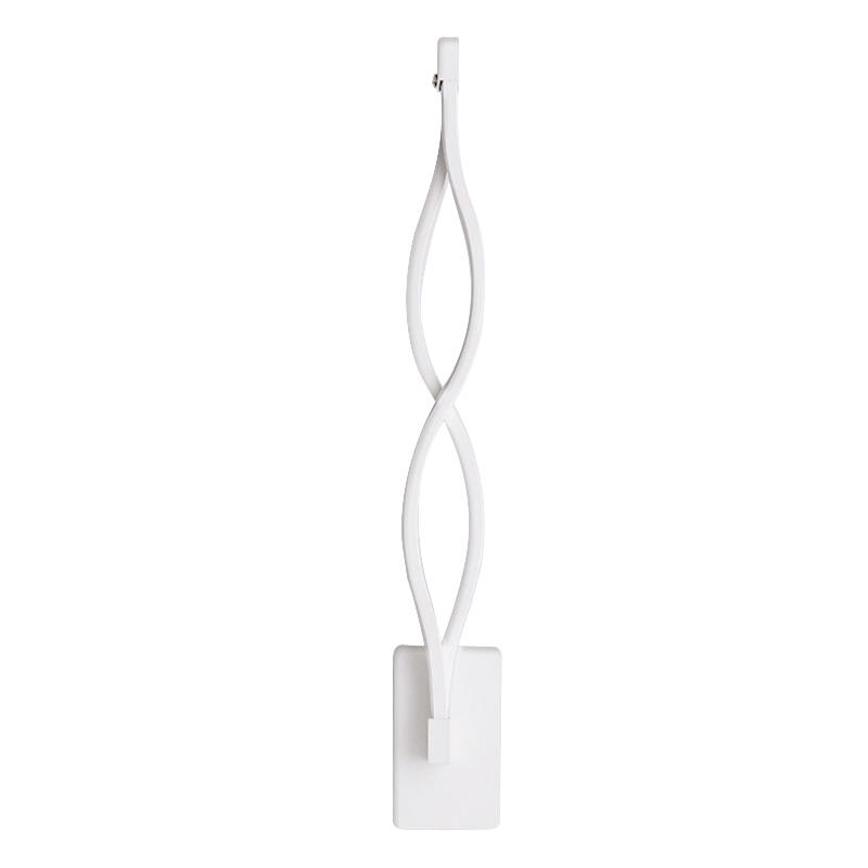 16W Decoración de la casa moderna Forma de onda Aluminio Arriba Abajo Lámpara de pared LED Luz de pared LED para interiores Luz de guirnalda de vacaciones