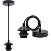 Candelabro simple moderno, lámpara de techo, candelabro moderno, candelabro moderno, candelabros negros, lámpara de techo para sala de estar, luces de techo modernas