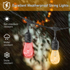 Guirnalda de luces LED solares para decoración de Navidad, bombilla IP65, lámpara impermeable para Patio, guirnalda de vacaciones para muebles de jardín al aire libre