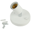 Base de lámpara de escritorio de metal pulido Soporte de base de cerámica Cable de 6 pies Interruptor de encendido / apagado Enchufe E26 / e27 Base de tornillo Ideal para lámpara CFL