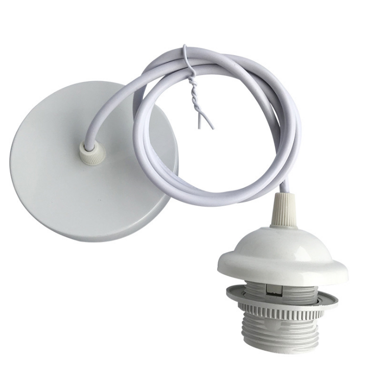 Bandeja de techo con cable colgante cuerpo de luz tornillo E27 portalámparas candelabro portalámparas iluminación lámparas LED bombilla acceso