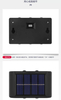 Luz de aluminio con luz solar para jardín con sensor de movimiento Luz solar para exteriores con sensor de movimiento