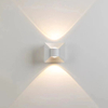 Luz de pared LED IP65, aluminio RGB, valla de jardín impermeable para exteriores, lámpara de pared de moda para interiores para dormitorio, mesita de noche, sala de estar, escaleras