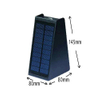Lámpara de pared infrarroja del sensor de movimiento al aire libre impermeable del proveedor de China de la mejor venta, decoración del camino de la luz solar del sensor del jardín