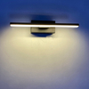 Lámpara de pared para cabecera de dormitorio, ángulo ajustable giratorio, iluminación LED para interiores, lámpara de pared de tira simple de aluminio