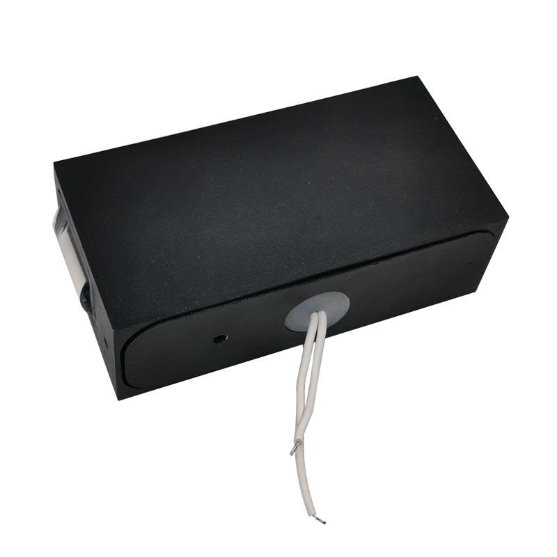 Luz de haz de carcasa negra, luz de pared impermeable, luz de pared Led moderna para exteriores, apliques de exterior de alta calidad