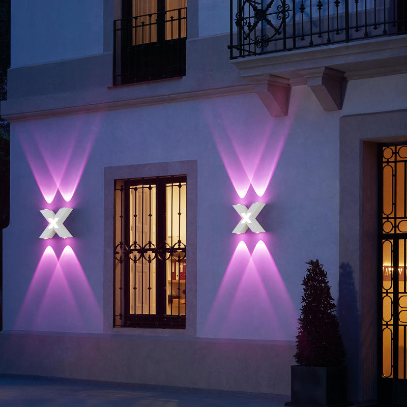 Luz LED de pared de 4W para exteriores, resistente al agua, IP65, lámpara de pared de jardín para porche, lámpara de iluminación para decoración de cabecera de dormitorio interior, lámpara de aluminio