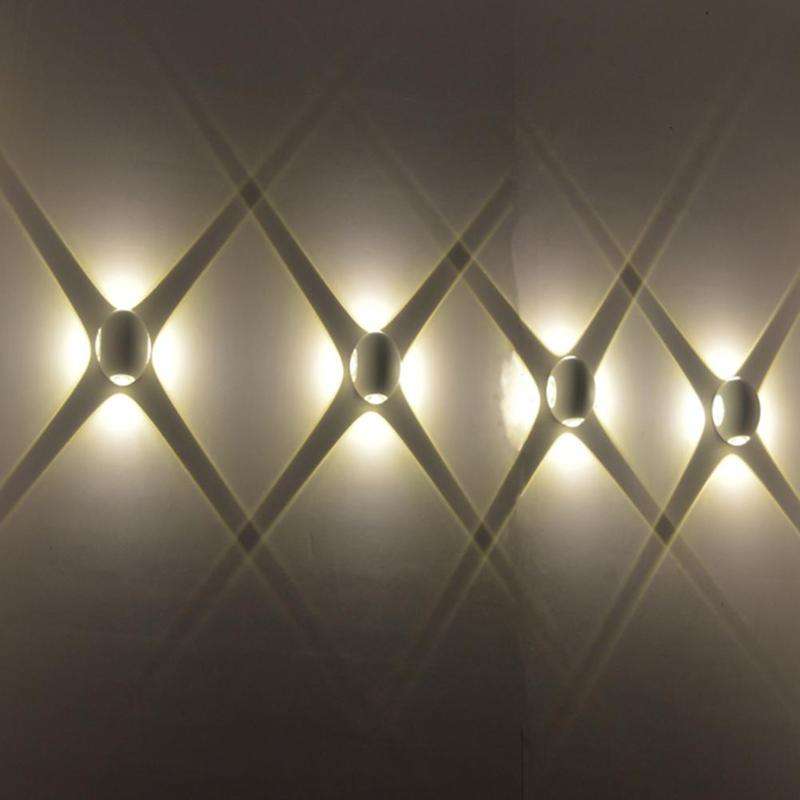 Lámpara led decorativa IP65 Lámpara de pared impermeable esférica y luz impermeable moderna para exteriores Wandlampe de aluminio