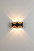 Decore la pared exterior de aluminio del jardín contemporáneo moderno Ilumine hacia arriba abajo las luces de pared LED GU10 360 grados