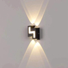 Tira de luz impermeable para Panel de pared, luces de pared de jardín de lujo, iluminación de montaje en pared, paisaje de aluminio, jardín al aire libre