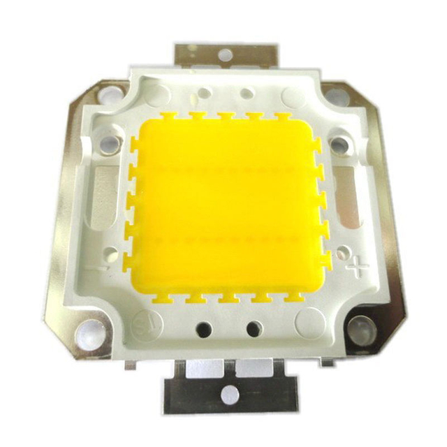 Real Full Watt 10W 20W 30W 50W 100w Chips de lámpara LED COB de alta potencia Bombilla con controlador LED para reflector DIY Spot light Lawn