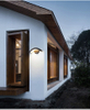 Lámpara de jardín Sector 18W Lámpara de pared impermeable para exteriores Lámpara de pared de aluminio con iluminación LED