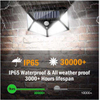 Lámpara de pared solar 100LED para patio, lámpara solar emisora ​​de luz lateral de cuatro lados, lámpara de exterior impermeable de inducción de cuerpo humano